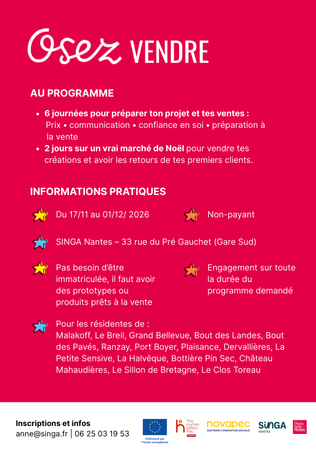 Osez Vendre, ouverture des inscriptions !